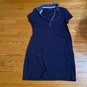 Navy tommy Dress with Red Accents